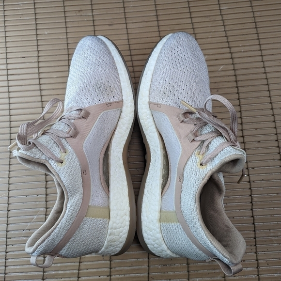 Adidas Pure Boost X Womens Size 9 Athletic Running Shoes Tan Pink BB6092 - Picture 9 of 11